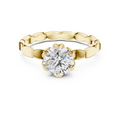 Bloom Facet Solitaire Ring
