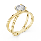 Bloom Split Solitaire Ring