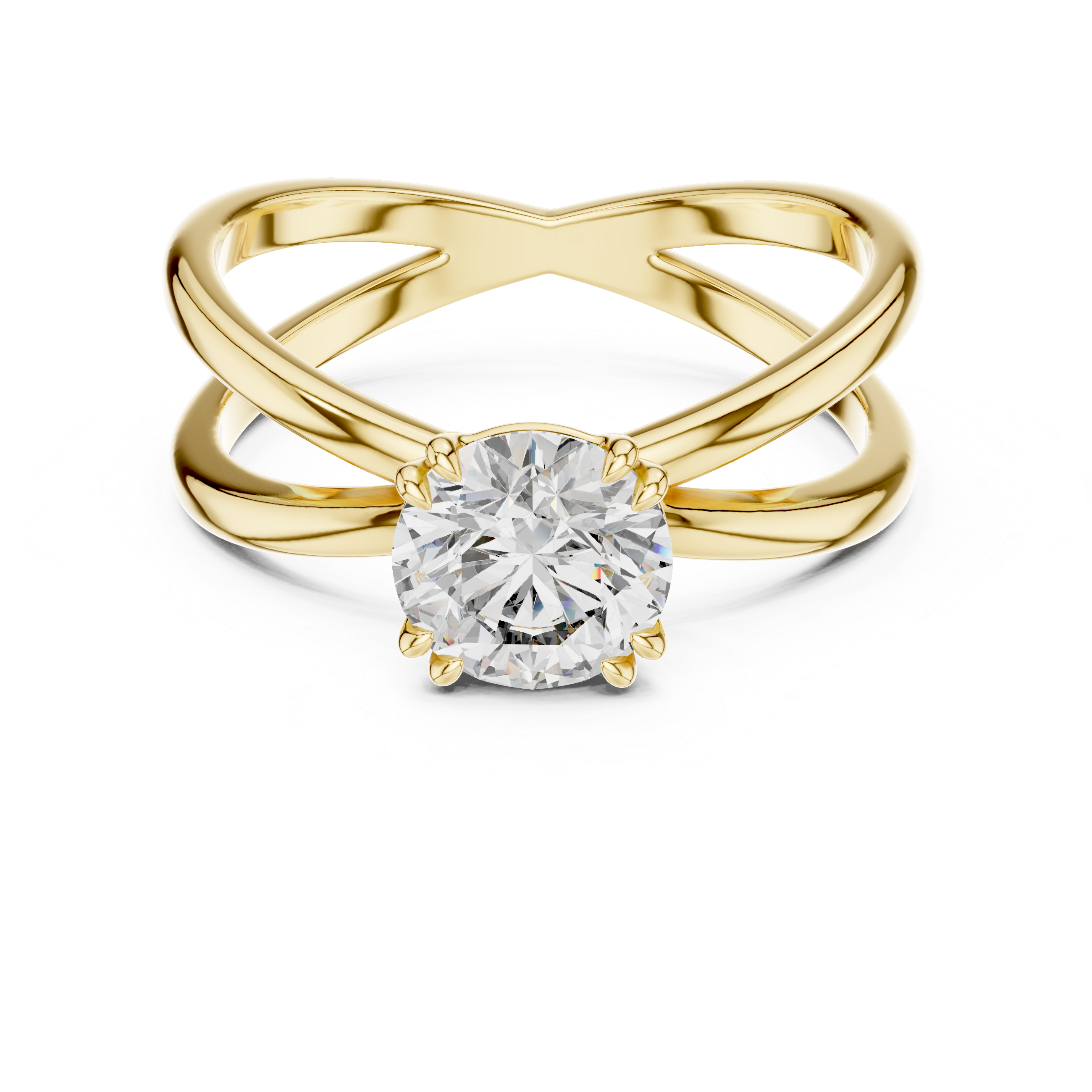 Bloom Split Solitaire Ring