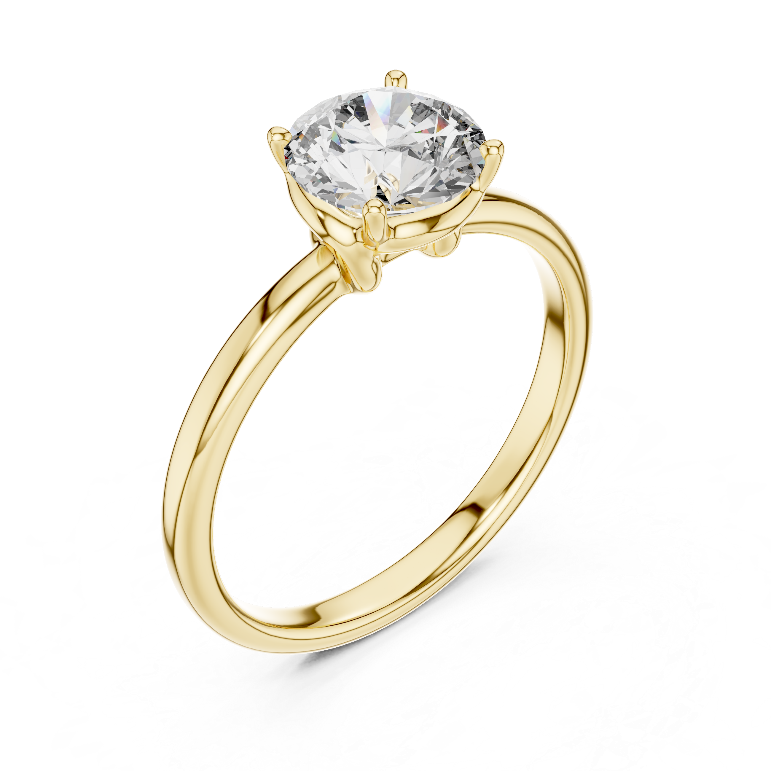 Petal Grace Solitaire Ring