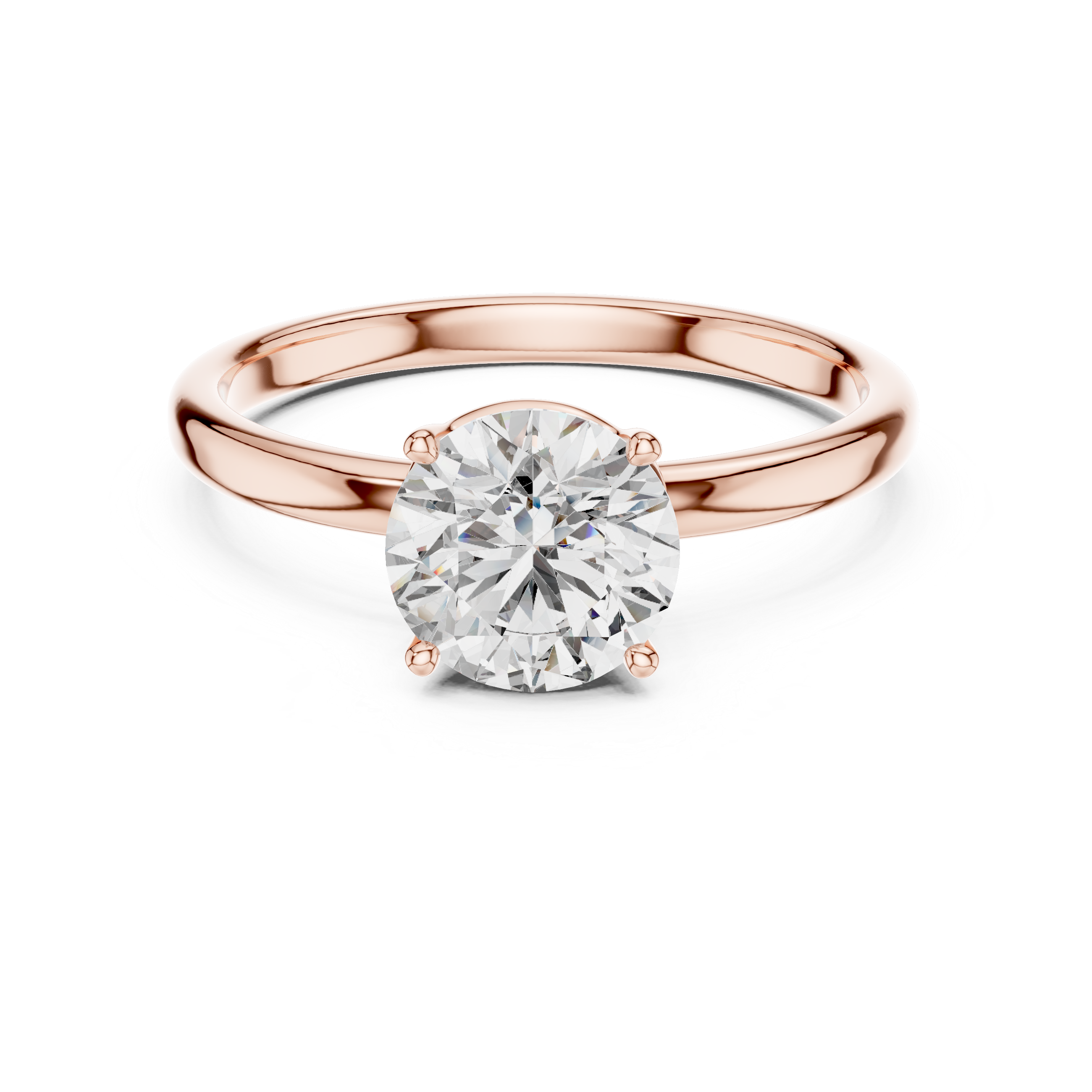 Petal Grace Solitaire Ring
