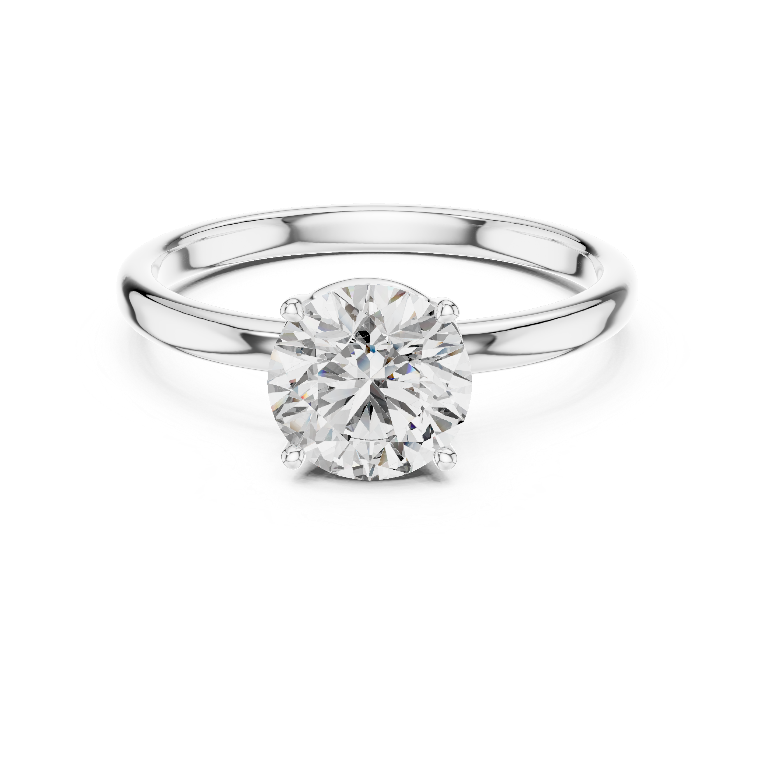 Petal Grace Solitaire Ring
