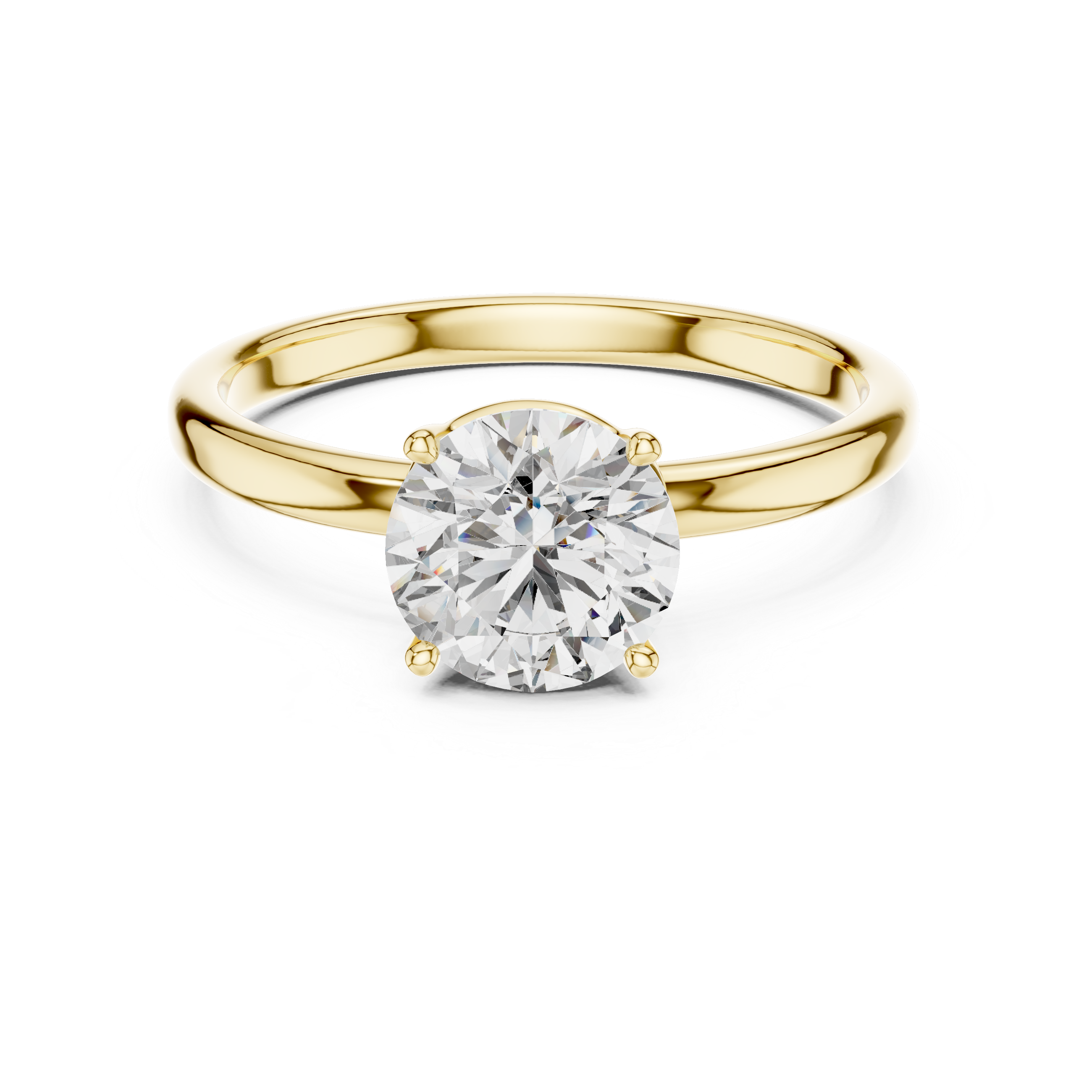 Petal Grace Solitaire Ring