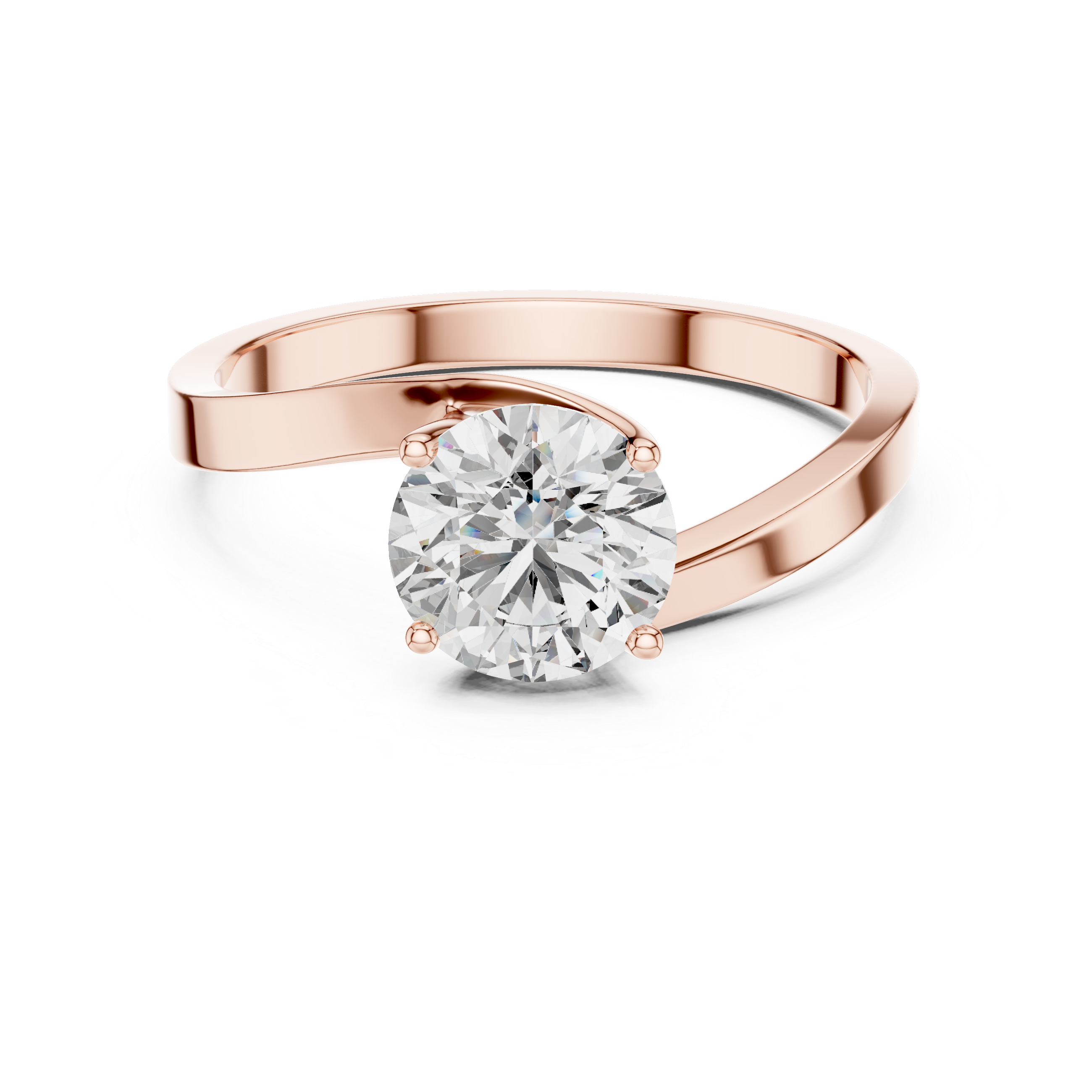 Love Knot Solitaire Ring