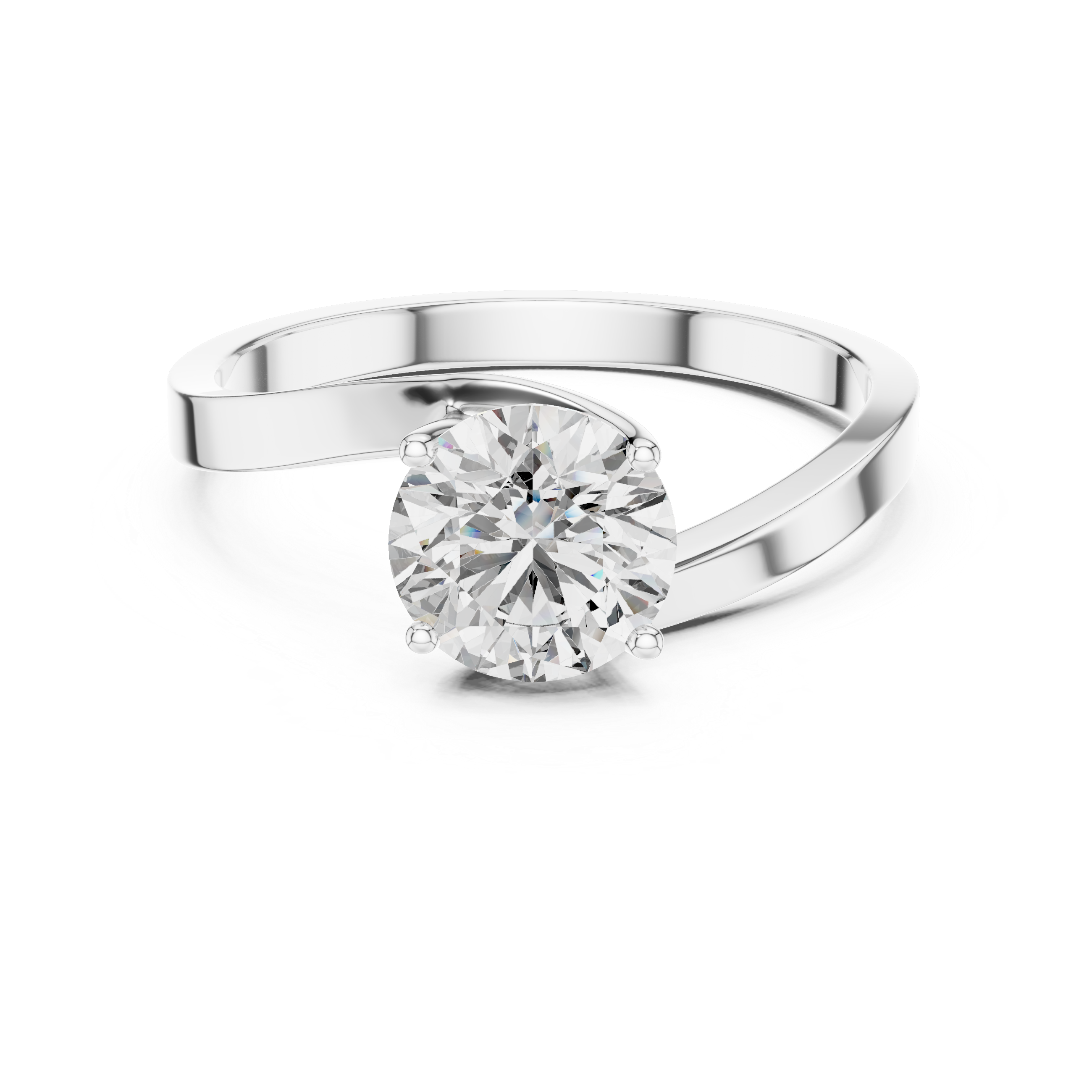 Love Knot Solitaire Ring
