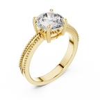 Royal Milgrain Solitaire Ring