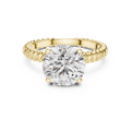 Golden Weave Solitaire Ring