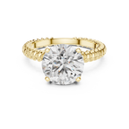 Golden Weave Solitaire Ring