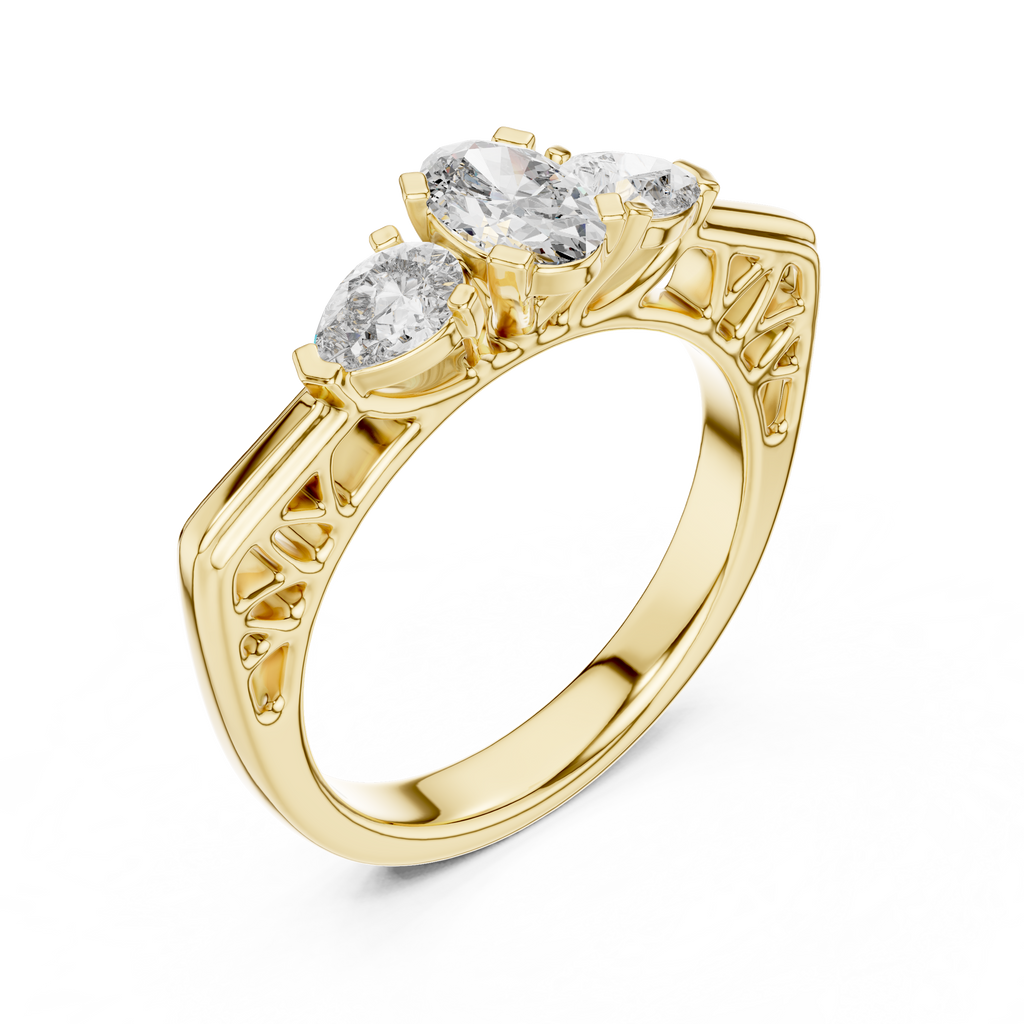 Aurora Bloom Trilogy Ring