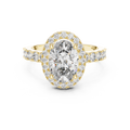 Elegant Cushion Cut Halo Diamond Ring