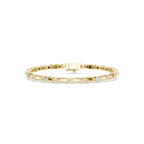Geometry Link Tennis Bracelet