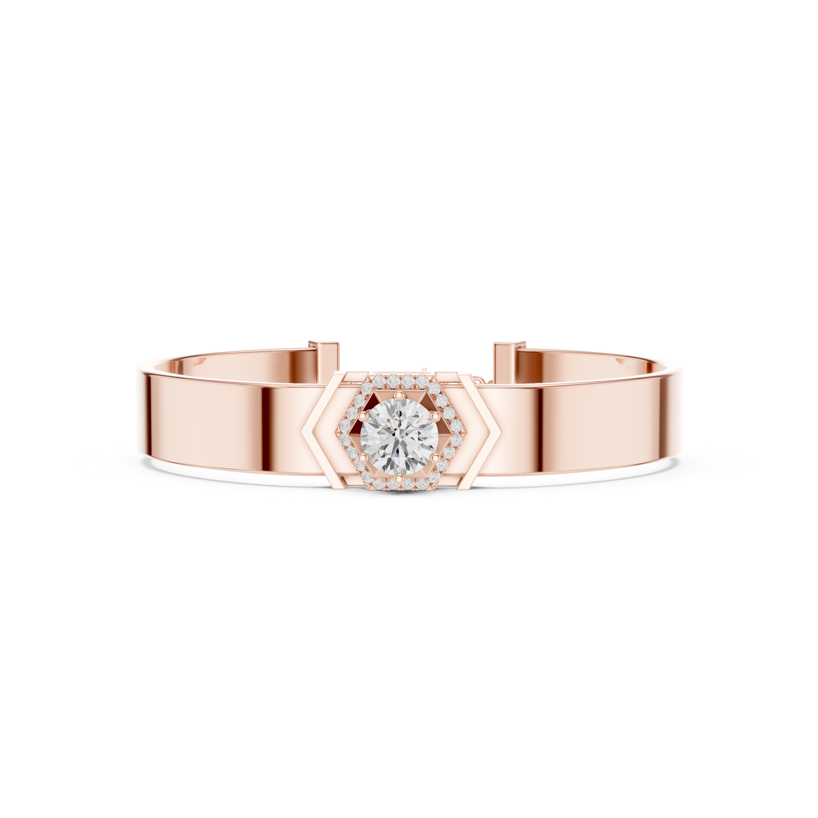 Regal Halo Cuff Bracelet