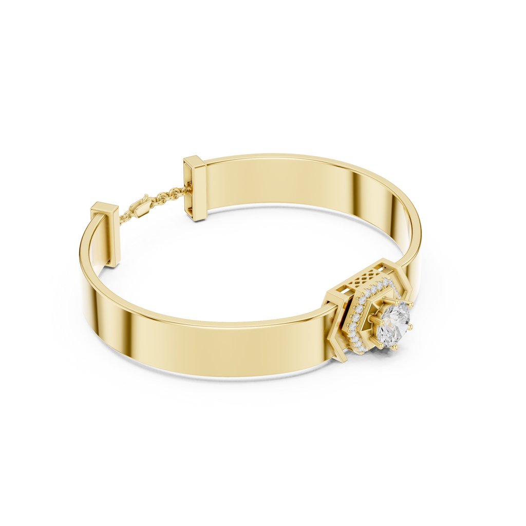 Regal Halo Cuff Bracelet