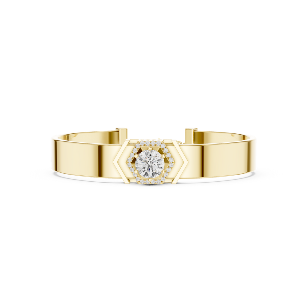 Regal Halo Cuff Bracelet