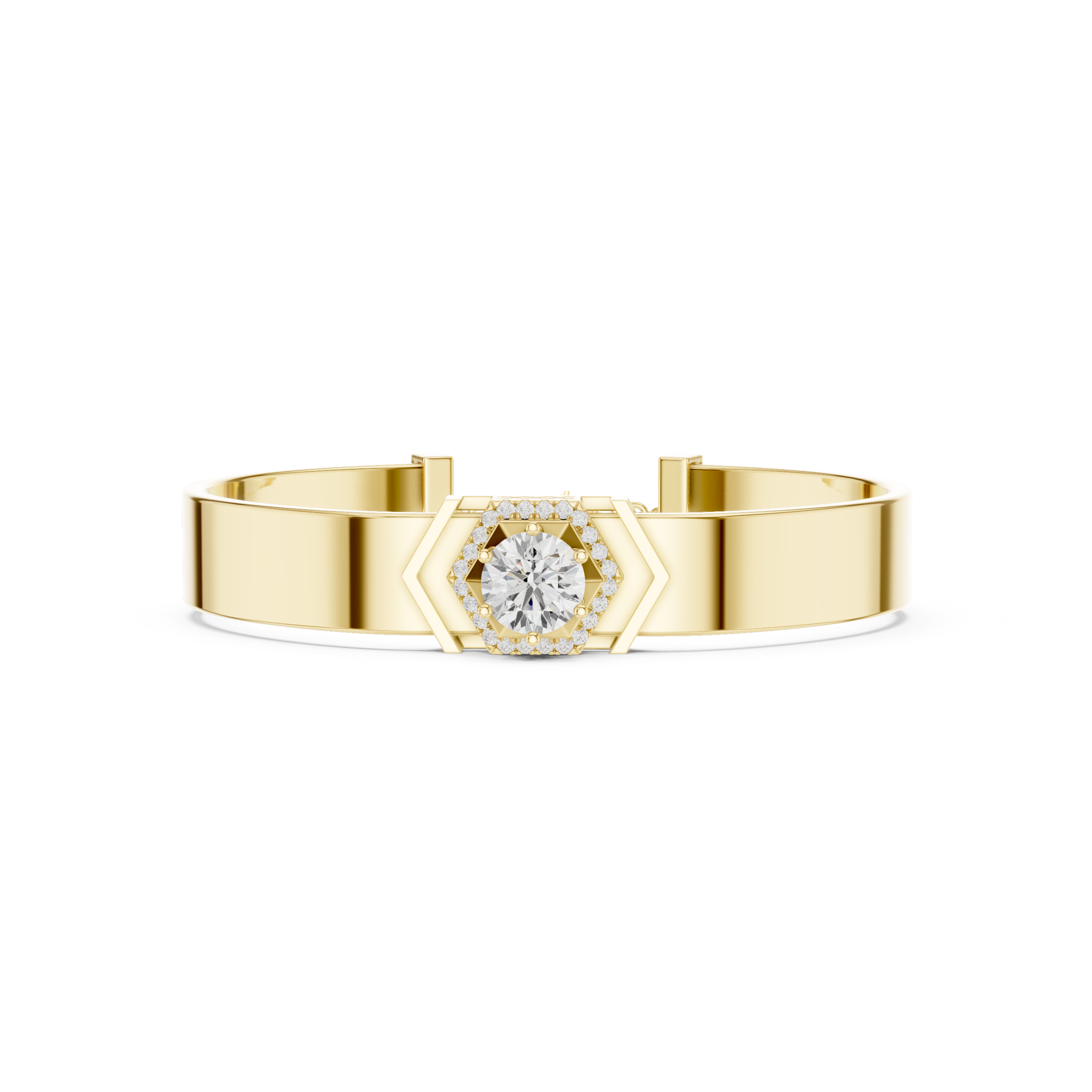 Regal Halo Cuff Bracelet