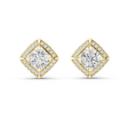 Diamond Frame Halo Studs