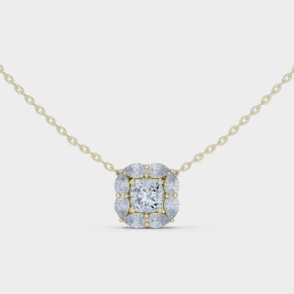 Rosette Diamond Necklace
