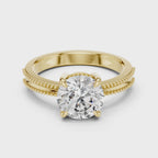 Royal Milgrain Solitaire Ring