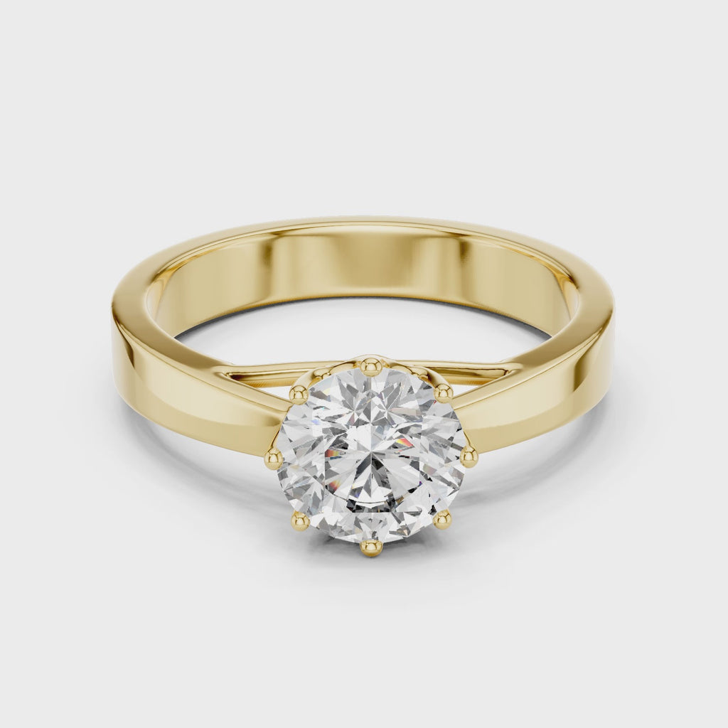 Aurora Solitaire Ring