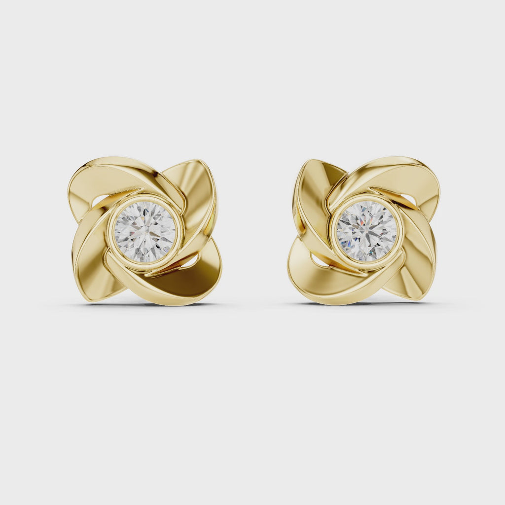 Rose Twist Studs