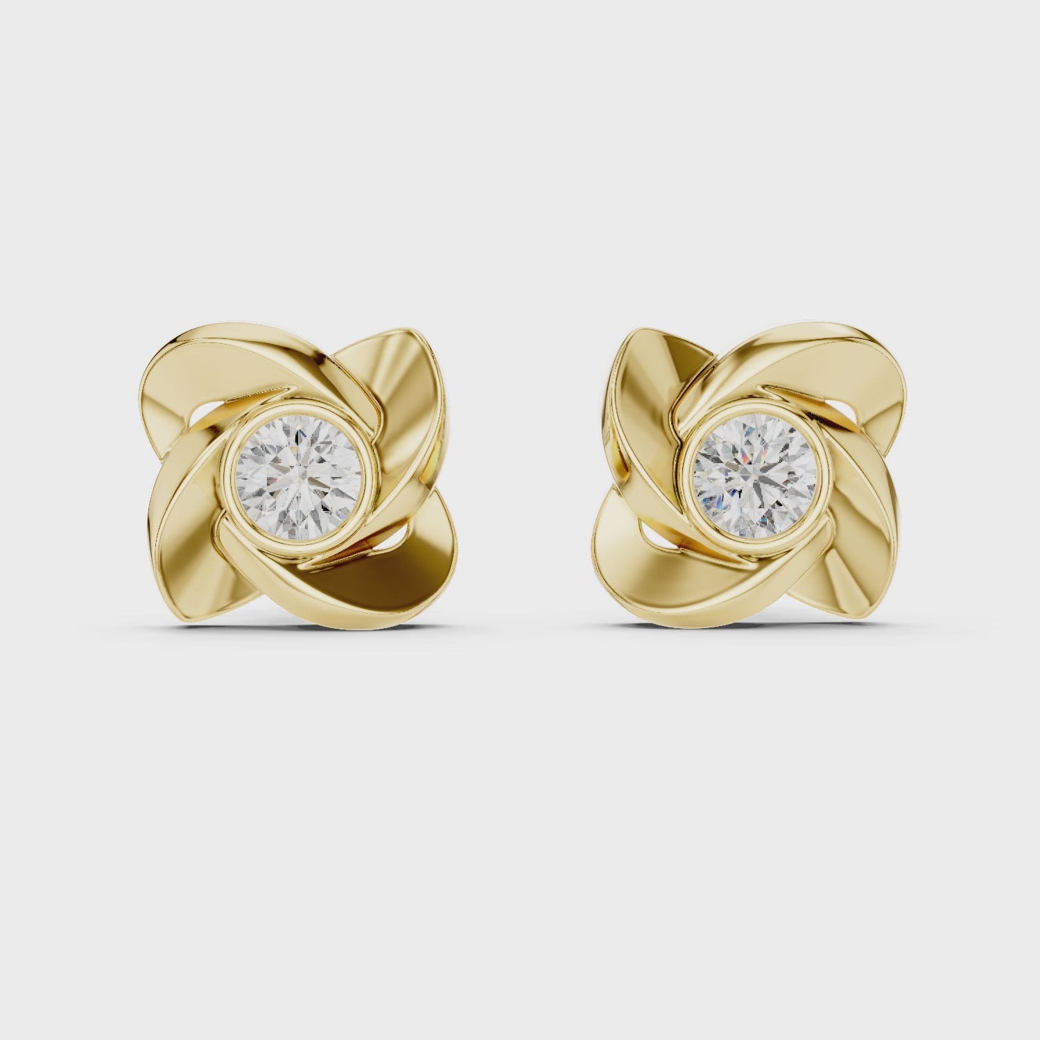 Rose Twist Studs