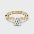 Everleaf Solitaire Ring