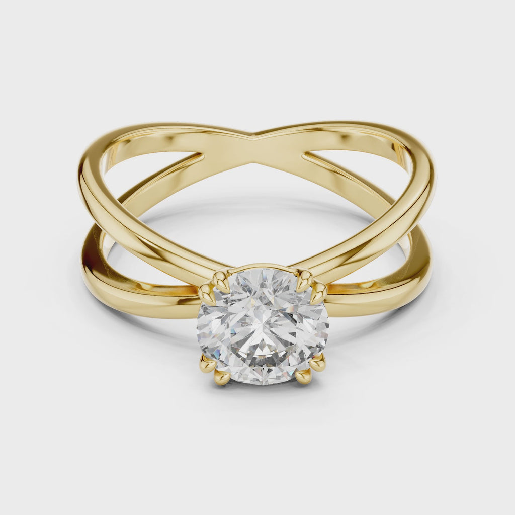Bloom Split Solitaire Ring