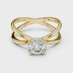 Bloom Split Solitaire Ring