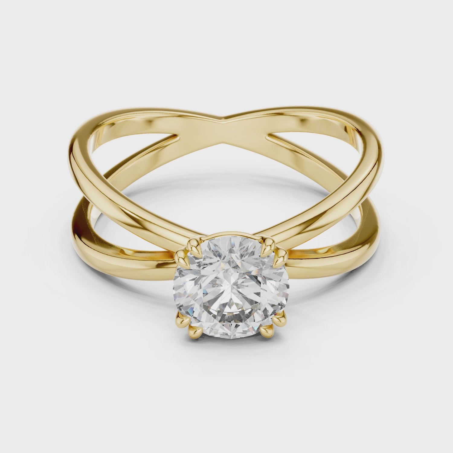 Bloom Split Solitaire Ring