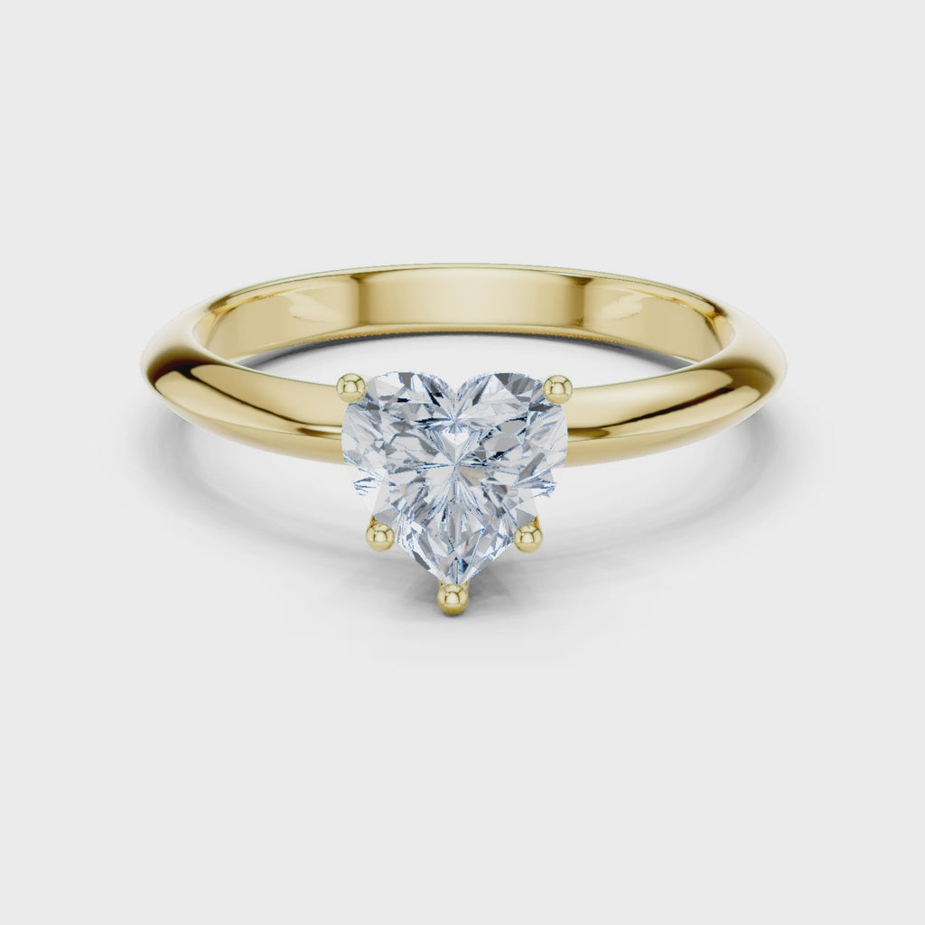 Avelisse Heart Solitaire Ring