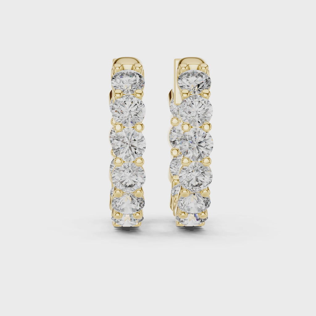 Elowen Diamond Hoops