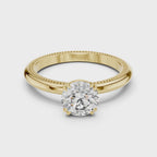 Victorian Oval Solitaire Ring
